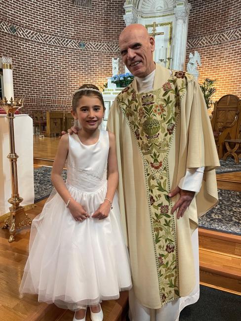 Connor Girl and Msgr Rick